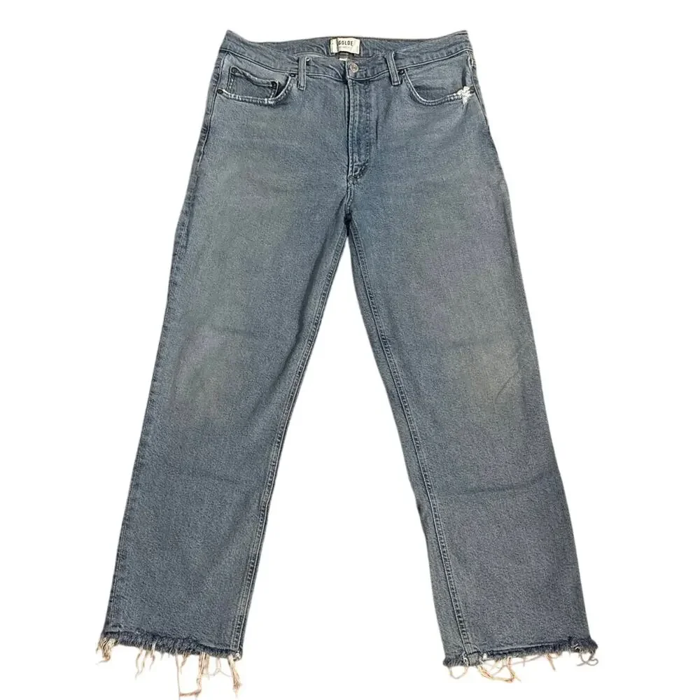 Agolde Size 30 Wilder Comfort Straight Jeans Cascadia Wash Style A156C-1255